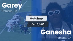 Matchup: Garey vs. Ganesha  2018