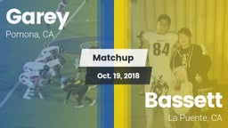 Matchup: Garey vs. Bassett  2018