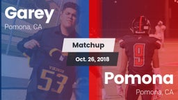 Matchup: Garey vs. Pomona  2018