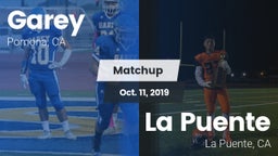 Matchup: Garey vs. La Puente  2019