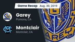 Recap: Garey  vs. Montclair  2019