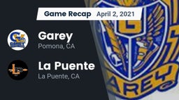 Recap: Garey  vs. La Puente  2021