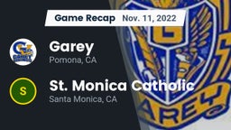 Recap: Garey  vs. St. Monica Catholic  2022