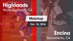 Matchup: Highlands vs. Encina  2016