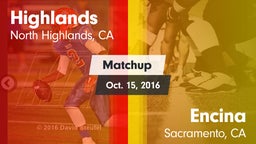 Matchup: Highlands vs. Encina  2016