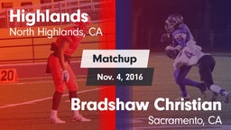 Matchup: Highlands vs. Bradshaw Christian  2015