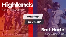 Matchup: Highlands vs. Bret Harte  2017