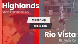 Matchup: Highlands vs. Rio Vista  2017