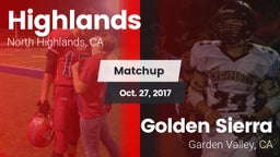 Matchup: Highlands vs. Golden Sierra  2017