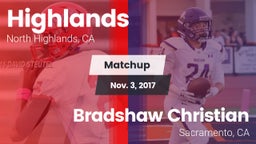 Matchup: Highlands vs. Bradshaw Christian  2017