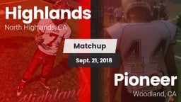 Matchup: Highlands vs. Pioneer  2018