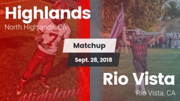 Matchup: Highlands vs. Rio Vista  2018