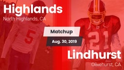 Matchup: Highlands vs. Lindhurst  2019