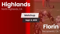 Matchup: Highlands vs. Florin  2019