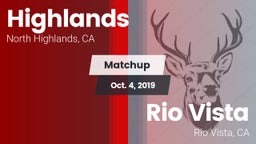 Matchup: Highlands vs. Rio Vista  2019