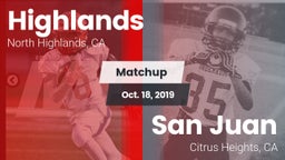 Matchup: Highlands vs. San Juan  2019