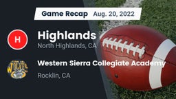 Recap: Highlands  vs. Western Sierra Collegiate Academy 2022