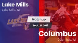 Matchup: Lake Mills vs. Columbus  2018