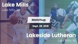 Matchup: Lake Mills vs. Lakeside Lutheran  2018