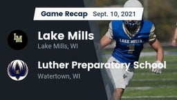 Recap: Lake Mills  vs. Luther Preparatory School 2021