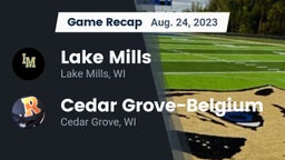 Recap: Lake Mills  vs. Cedar Grove-Belgium  2023
