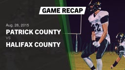 Recap: Patrick County  vs. Halifax County  2015