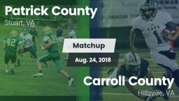 Matchup: Patrick County vs. Carroll County  2018