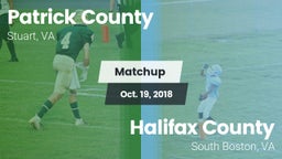 Matchup: Patrick County vs. Halifax County  2018
