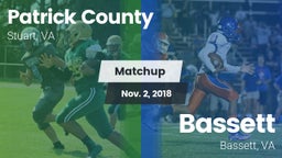 Matchup: Patrick County vs. Bassett  2018