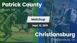 Matchup: Patrick County vs. Christiansburg  2019