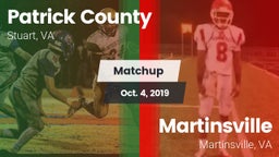 Matchup: Patrick County vs. Martinsville  2019