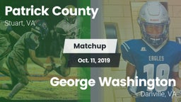 Matchup: Patrick County vs. George Washington  2019