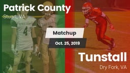 Matchup: Patrick County vs. Tunstall  2019