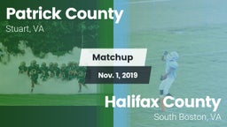 Matchup: Patrick County vs. Halifax County  2019