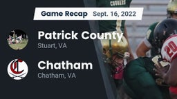 Recap: Patrick County  vs. Chatham  2022