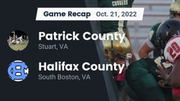 Recap: Patrick County  vs. Halifax County  2022