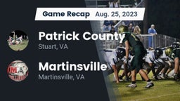 Recap: Patrick County  vs. Martinsville  2023