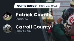 Recap: Patrick County  vs. Carroll County  2023