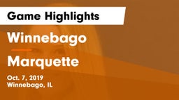 Winnebago  vs Marquette Game Highlights - Oct. 7, 2019