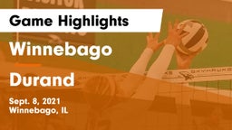 Winnebago  vs Durand  Game Highlights - Sept. 8, 2021