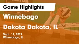 Winnebago  vs Dakota  Dakota, IL Game Highlights - Sept. 11, 2021