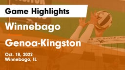 Winnebago  vs Genoa-Kingston  Game Highlights - Oct. 18, 2022