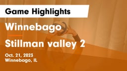 Winnebago  vs Stillman valley 2 Game Highlights - Oct. 21, 2023