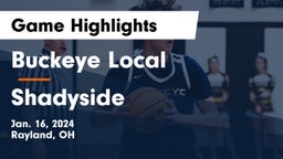 Buckeye Local  vs Shadyside  Game Highlights - Jan. 16, 2024