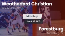 Matchup: Weatherford Christia vs. Forestburg  2017