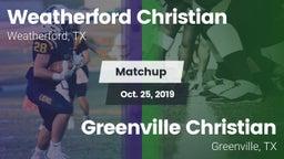 Matchup: Weatherford Christia vs. Greenville Christian  2019
