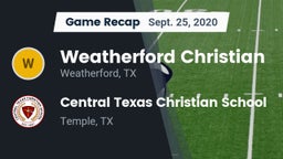 Recap: Weatherford Christian  vs. Central Texas Christian School 2020