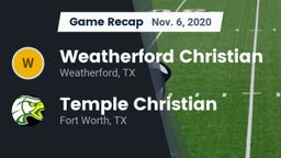 Recap: Weatherford Christian  vs. Temple Christian  2020