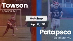 Matchup: Towson vs. Patapsco  2018