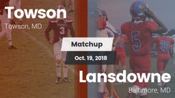 Matchup: Towson vs. Lansdowne  2018